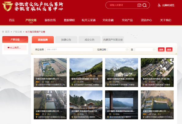 长三角乡村文旅资产交易平台