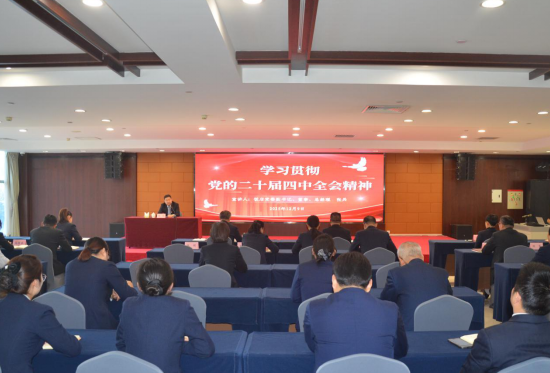 安徽饭店党委召开学习贯彻党的二十届四中全会精神宣讲报告会