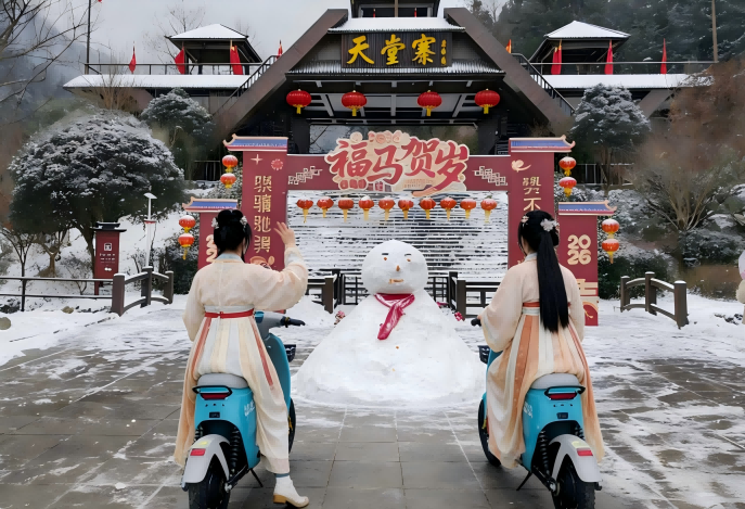 春节骑遇天堂寨！解锁漫游新方式